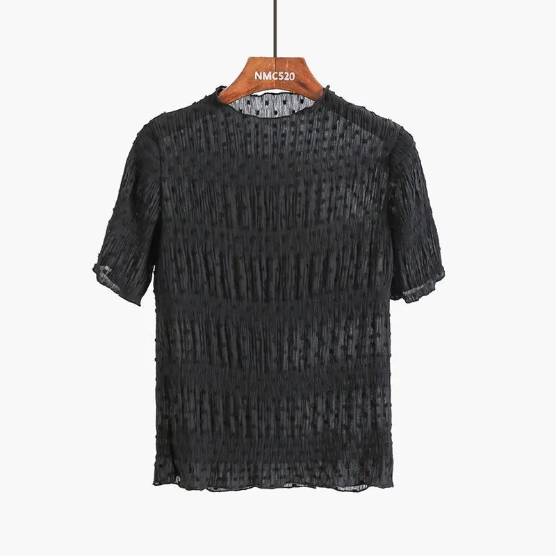 Transparent Thin Lace Pastel Colours T-Shirts