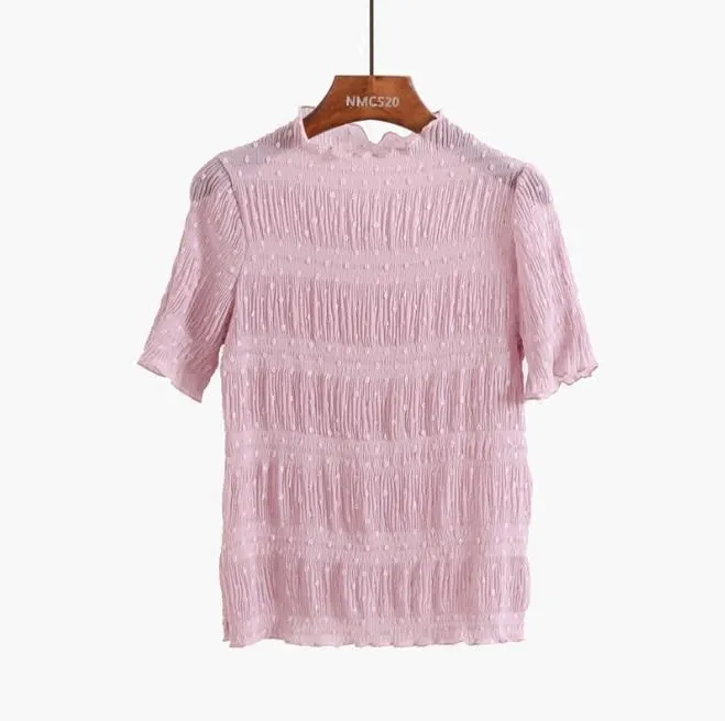 Transparent Thin Lace Pastel Colours T-Shirts