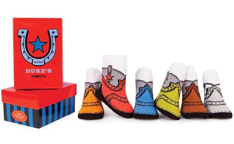 Trumpette Duke's Cowboy Socks, 6 Pack