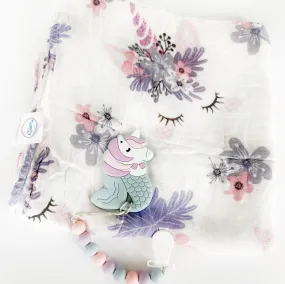 Unicorn Organic Cotton Muslin Blanket