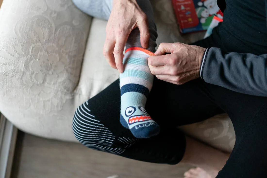 Wedze Monster Baby Warm Sledging Socks