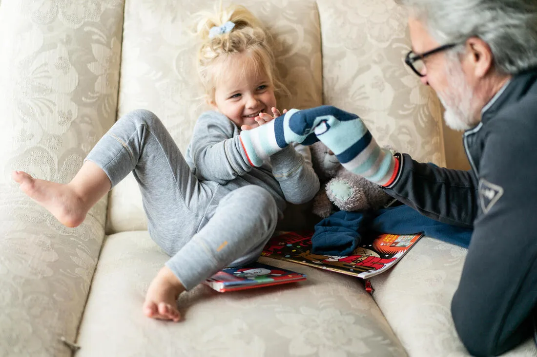 Wedze Monster Baby Warm Sledging Socks