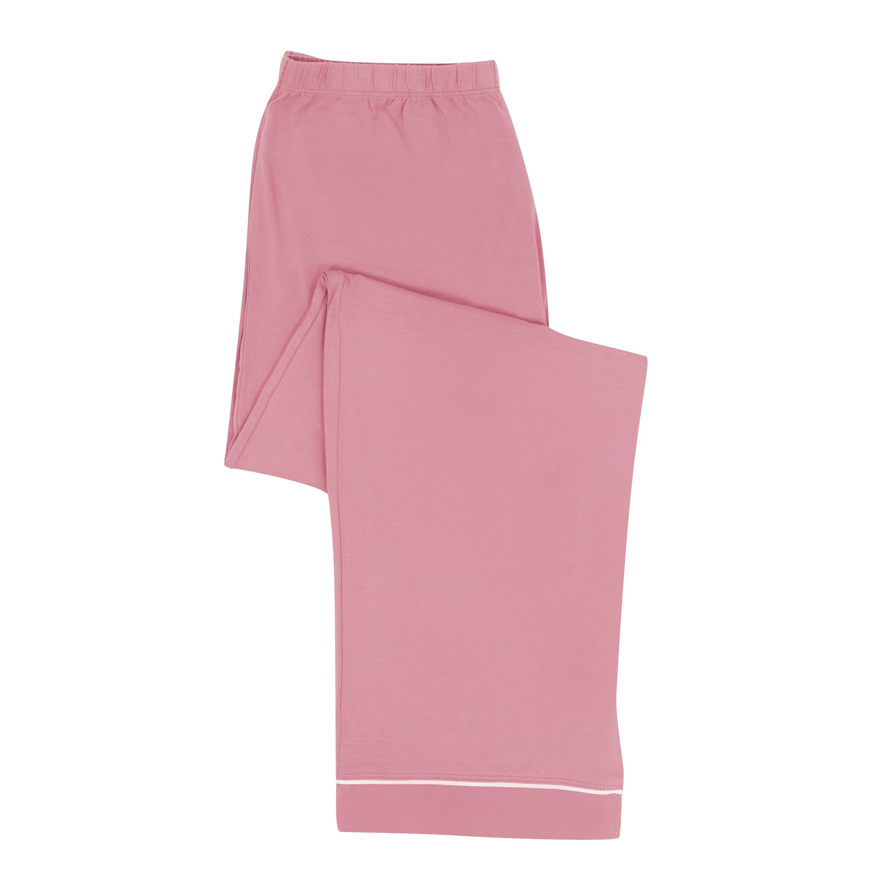 Women's Long Sleeve Pajama Set in Apple Blossom with Cloud Trim