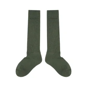 Women's Wool Boot Socks - Olive